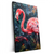 Xxl Wandbild Flamingo Dschungel Eleganz Hochformat Produktvorschau Seitlich