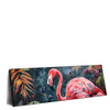 Xxl Wandbild Flamingo Dschungel Eleganz Panorama Produktvorschau Seitlich