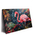 Xxl Wandbild Flamingo Dschungel Eleganz Querformat Produktvorschau Seitlich