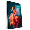Xxl Wandbild Flamingo In Bunter Rauchwolke Hochformat Produktvorschau Seitlich