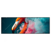 Xxl Wandbild Flamingo In Bunter Rauchwolke Panorama Produktvorschau Frontal
