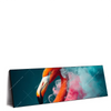 Xxl Wandbild Flamingo In Bunter Rauchwolke Panorama Produktvorschau Seitlich