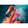 Xxl Wandbild Flamingo In Bunter Rauchwolke Querformat Motivvorschau
