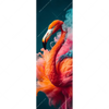 Xxl Wandbild Flamingo In Bunter Rauchwolke Schmal Motivvorschau