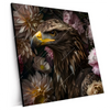Xxl Wandbild Florale Eleganz Und Adlerblick Quadrat Produktvorschau Seitlich