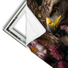 Xxl Wandbild Florale Eleganz Und Adlerblick Querformat Materialvorschau