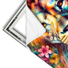 Xxl Wandbild Floraler Loewe Quadrat Materialvorschau