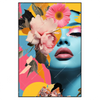 Xxl Wandbild Florales Frauenportraet Erika Hochformat Produktvorschau Frontal