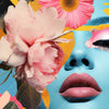 Xxl Wandbild Florales Frauenportraet Erika Hochformat Zoom