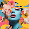 Xxl Wandbild Florales Frauenportraet Erika Quadrat Motivvorschau