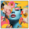 Xxl Wandbild Florales Frauenportraet Erika Quadrat Produktvorschau Frontal