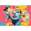 Xxl Wandbild Florales Frauenportraet Erika Querformat Motivvorschau