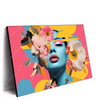 Xxl Wandbild Florales Frauenportraet Erika Querformat Produktvorschau Seitlich