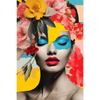 Xxl Wandbild Florales Frauenportraet Fiona Hochformat Motivvorschau