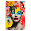 Xxl Wandbild Florales Frauenportraet Fiona Hochformat Produktvorschau Frontal