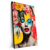 Xxl Wandbild Florales Frauenportraet Fiona Hochformat Produktvorschau Seitlich