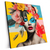 Xxl Wandbild Florales Frauenportraet Fiona Quadrat Produktvorschau Seitlich