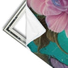 Xxl Wandbild Florales Frauenportraet Miona Panorama Materialvorschau
