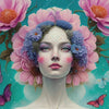 Xxl Wandbild Florales Frauenportraet Miona Quadrat Motivvorschau
