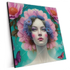 Xxl Wandbild Florales Frauenportraet Miona Quadrat Produktvorschau Seitlich