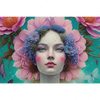Xxl Wandbild Florales Frauenportraet Miona Querformat Motivvorschau