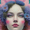 Xxl Wandbild Florales Frauenportraet Miona Querformat Zoom