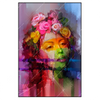 Xxl Wandbild Florales Frauenportraet Rosalie Hochformat Produktvorschau Frontal