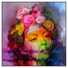 Xxl Wandbild Florales Frauenportraet Rosalie Quadrat Produktvorschau Frontal