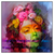 Xxl Wandbild Florales Frauenportraet Rosalie Quadrat Produktvorschau Frontal