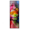 Xxl Wandbild Florales Frauenportraet Rosalie Schmal Produktvorschau Frontal
