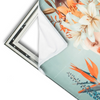 Xxl Wandbild Florales Frauenportraet Viola Querformat Materialvorschau