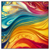 Xxl Wandbild Fluid Art Am Strand Quadrat Produktvorschau Frontal