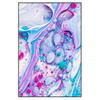 Xxl Wandbild Fluid Art Bubbless Aquamarin Hochformat Produktvorschau Frontal