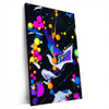Xxl Wandbild Fluid Art Bubbless Neon Hochformat Produktvorschau Seitlich