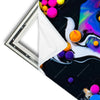 Xxl Wandbild Fluid Art Bubbless Neon Quadrat Materialvorschau