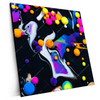 Xxl Wandbild Fluid Art Bubbless Neon Quadrat Produktvorschau Seitlich