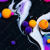 Xxl Wandbild Fluid Art Bubbless Neon Querformat Zoom