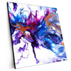 Xxl Wandbild Fluid Art Floral Quadrat Produktvorschau Seitlich
