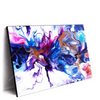 Xxl Wandbild Fluid Art Floral Querformat Produktvorschau Seitlich