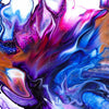 Xxl Wandbild Fluid Art Floral Querformat Zoom