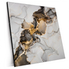 Xxl Wandbild Fluid Art Gold Quadrat Produktvorschau Seitlich