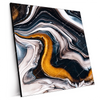 Xxl Wandbild Fluid Art Goldrausch Quadrat Produktvorschau Seitlich