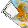 Xxl Wandbild Fluid Art Lagune Quadrat Materialvorschau