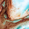 Xxl Wandbild Fluid Art Sandbank Panorama Zoom