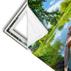 Xxl Wandbild Flusslandschaft Quadrat Materialvorschau