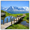 Xxl Wandbild Franzoesische Alpen Quadrat Produktvorschau Frontal
