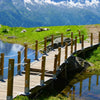 Xxl Wandbild Franzoesische Alpen Schmal Zoom