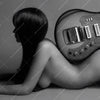 Xxl Wandbild Frau Gitarre No 2 Quadrat Zoom
