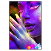 Xxl Wandbild Frau Im Neonlicht Hochformat Produktvorschau Frontal