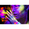 Xxl Wandbild Frau Im Neonlicht Querformat Motivvorschau